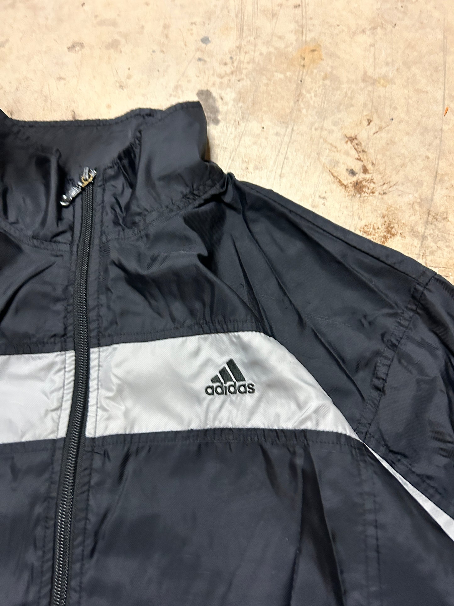 Vintage Adidas Stripe Windbreaker (L)