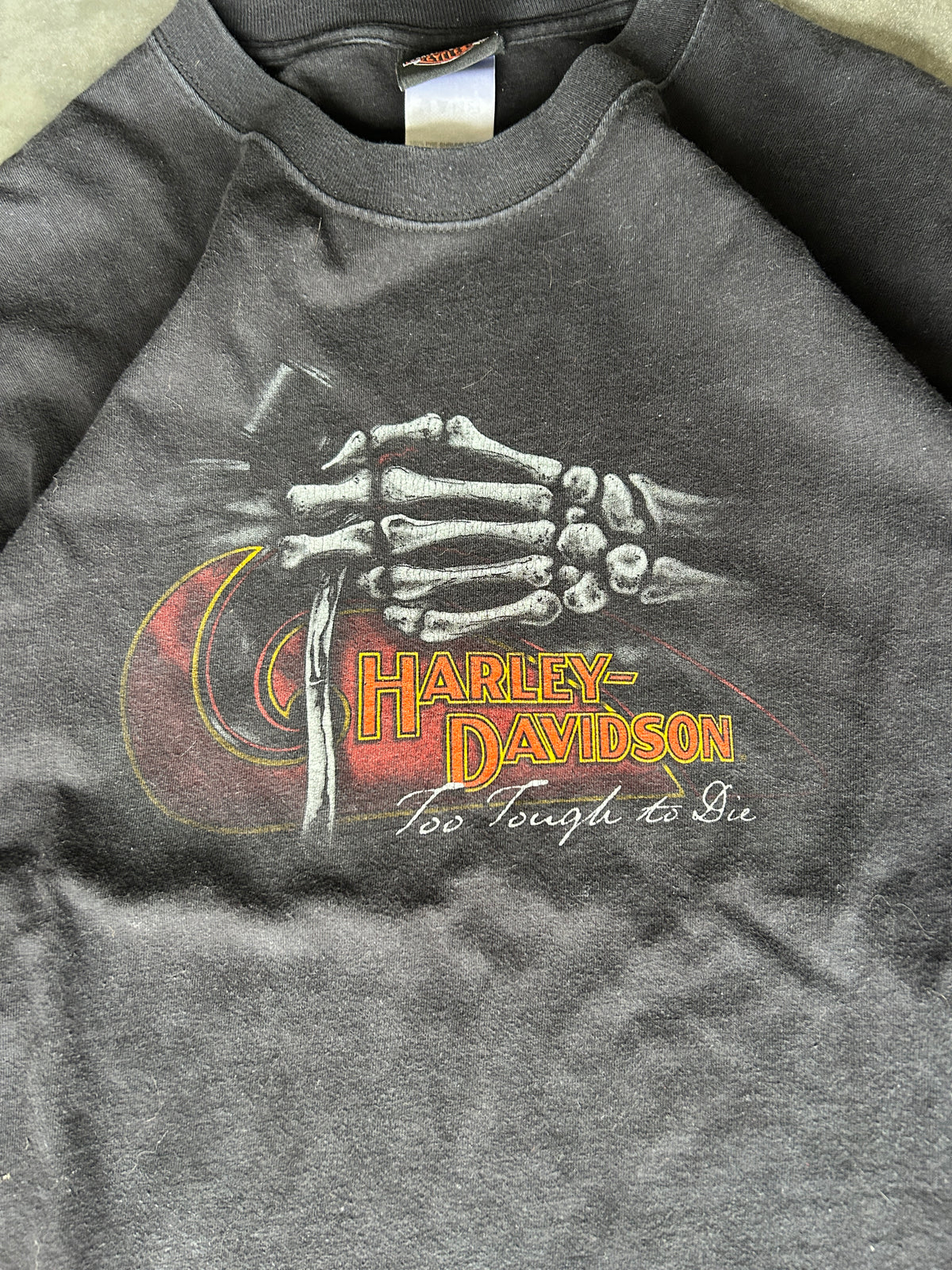 Vintage Harley Texas Skeleton Hand Tee (L)