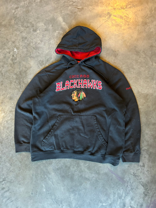Reebok Chicago Blackhawks Waffle Lined Hoodie (L)