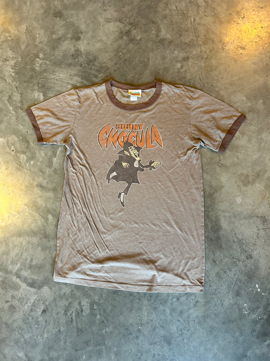Vintage Count Chocula Brown Ringer Tee (M)