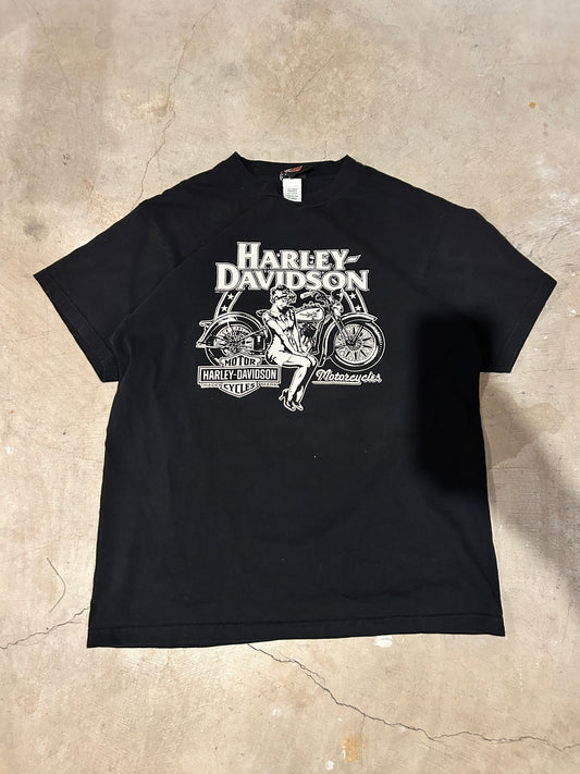 Vintage Black Harley Davidson Yucca Valley Tee (XL)