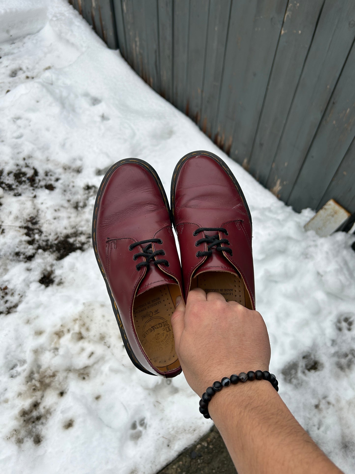 Vintage Cherry Red Low Doc Martens (5M 6.5W)