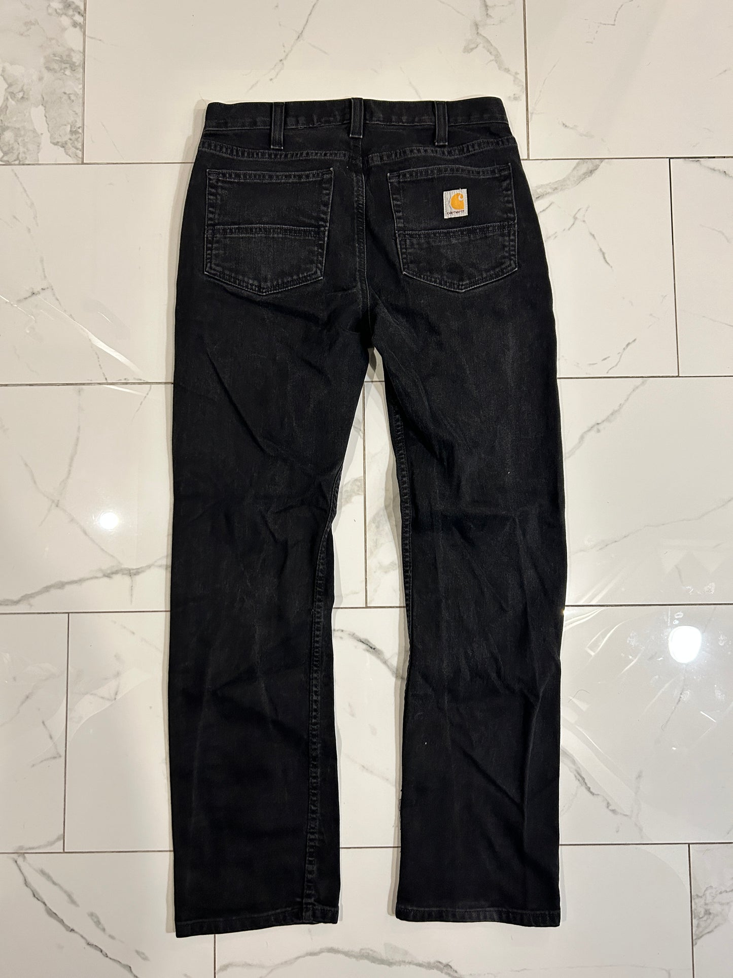 Black Carhartt Relaxed Fit Jeans (33x32)