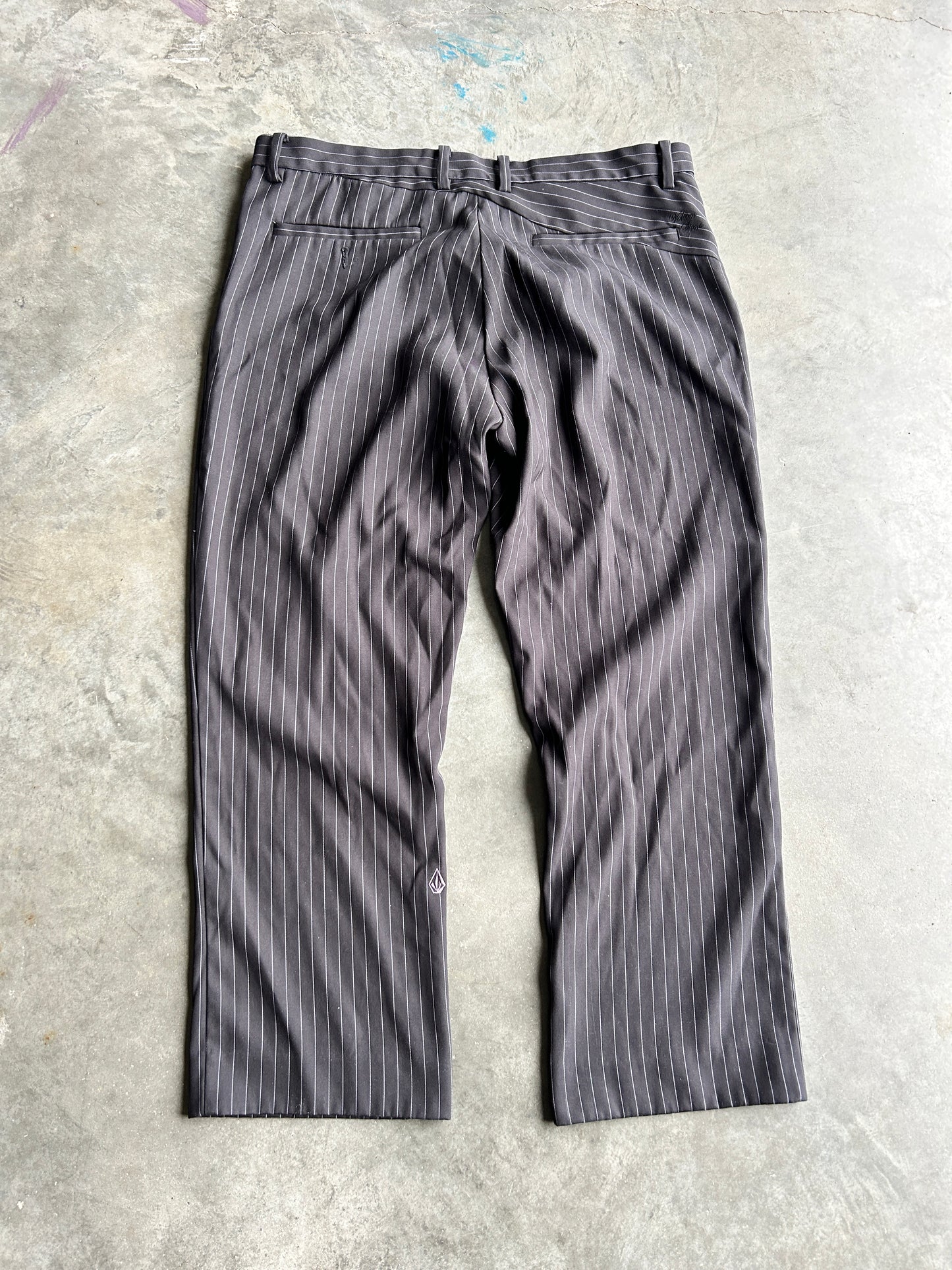 Y2K Volcom Pinstripe Dress Pants (38x30)