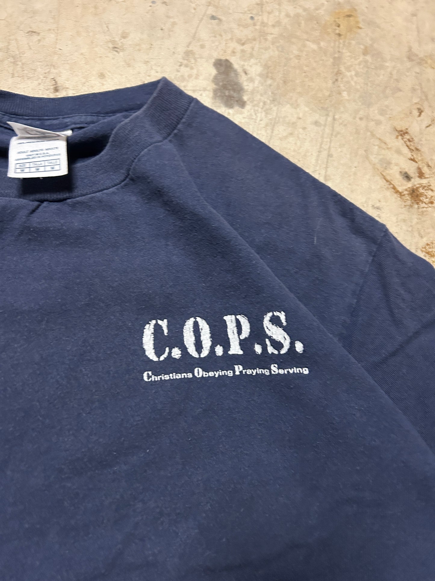 Vintage C.O.P.S Christian Parody Tee (M)