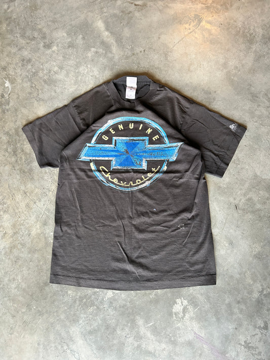 Vintage 90’s Lightning Blue Chevy Logo Tee (M)
