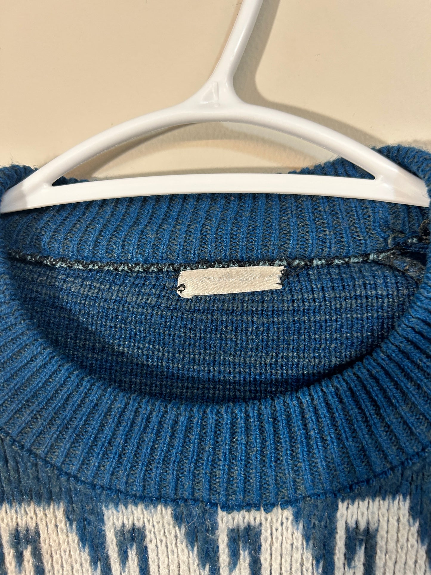 Vintage Llama Knit Sweater (L)