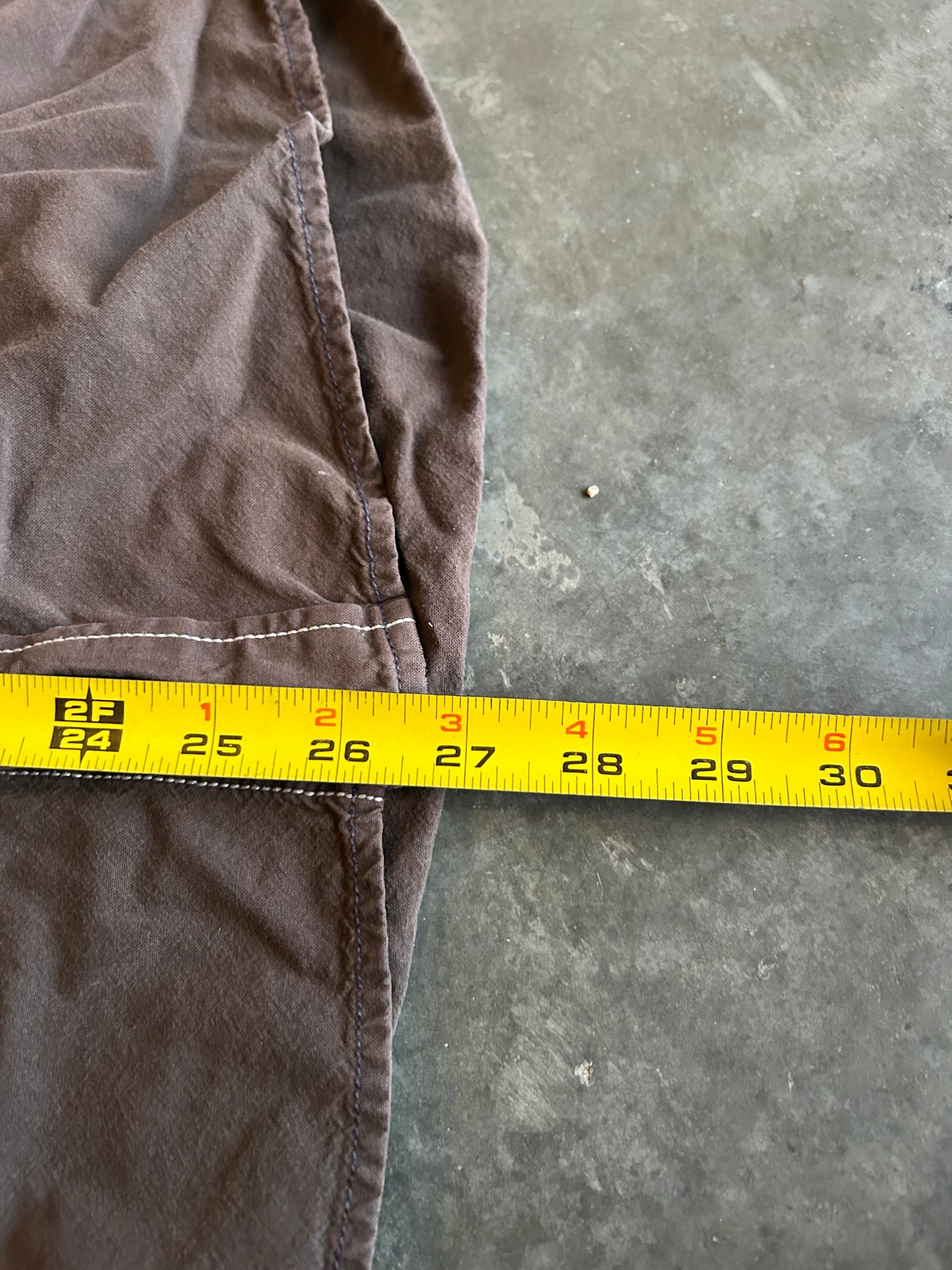 Vintage Gap Brown Contrast Stitch Button Up (M)