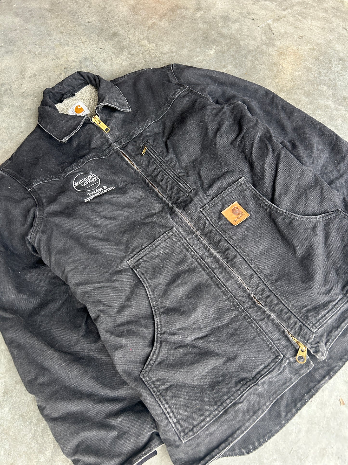 Black Carhartt Fur Lined Arctic Jacket (S)