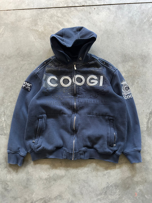 Y2K Jewelled COOGI Zip Hoodie (XL)