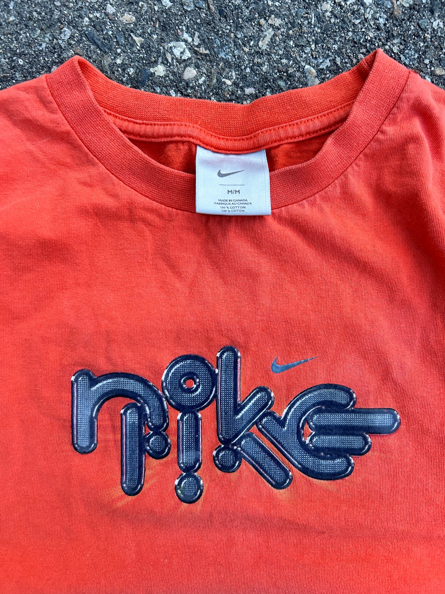 Y2K Nike Puff Print Tee (M)