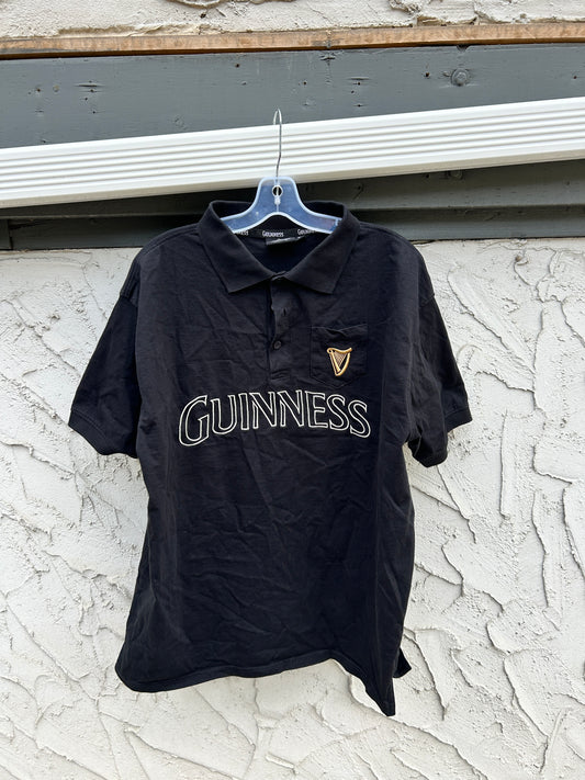 Black Guinness Polo Shirt (XL)