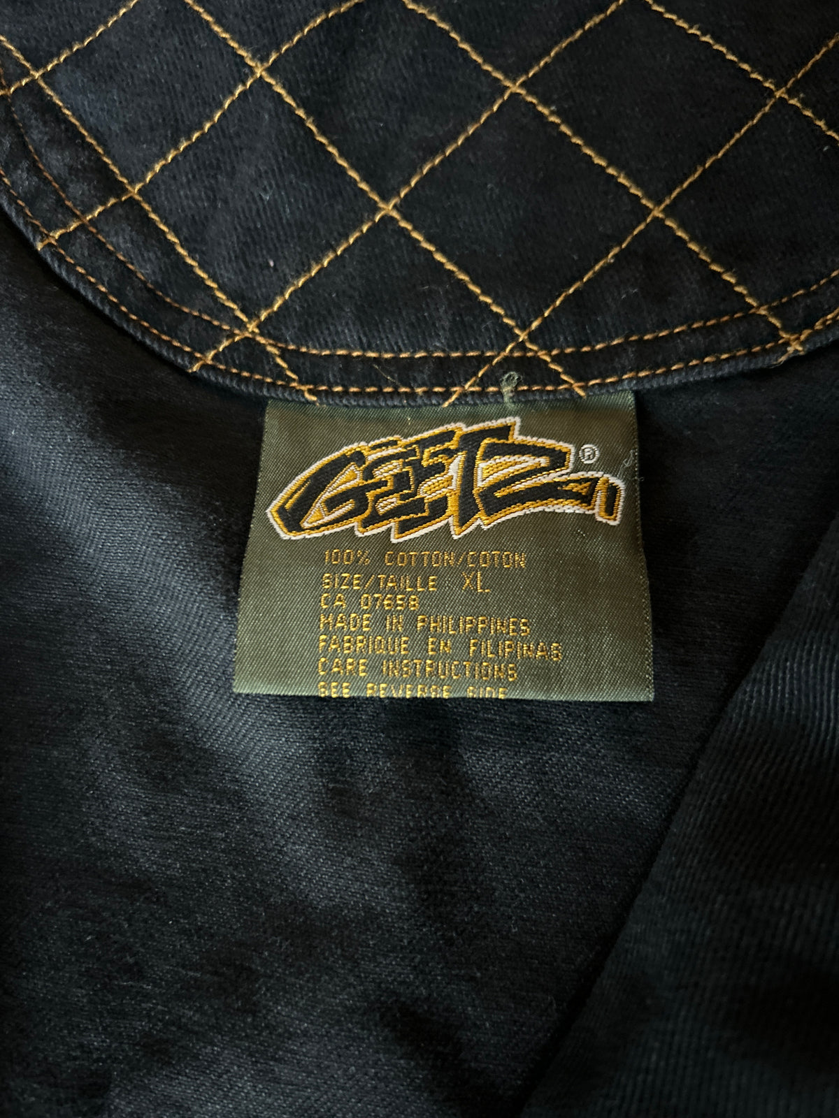 Y2K Getz Leather Weaved Canvas Vest (XL)