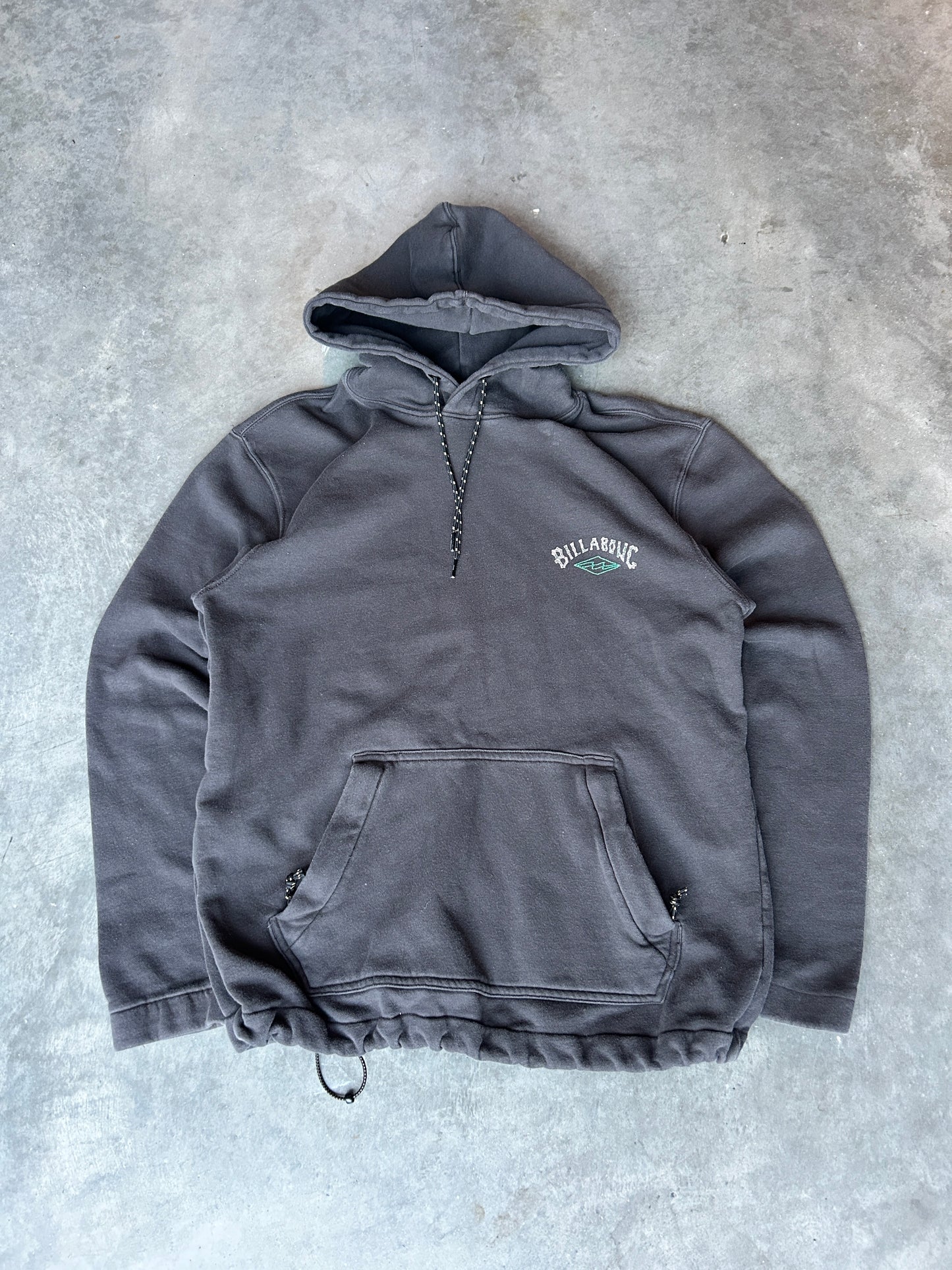 Black Billabong Adventure Division Cinch Hoodie (S/M)