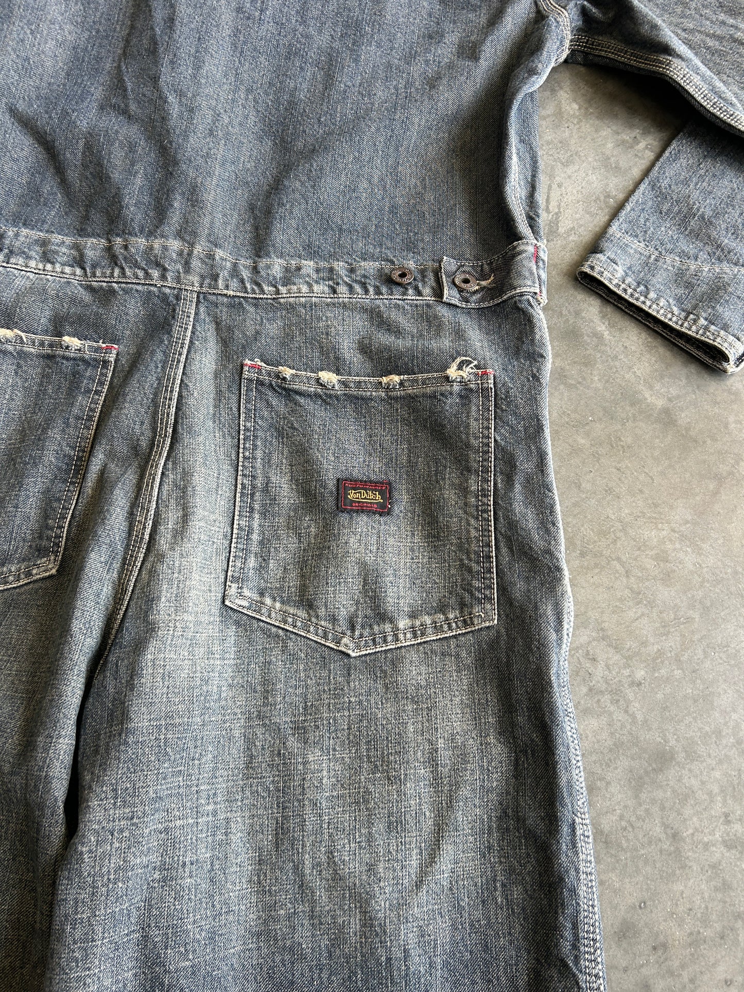 Vintage Von Dutch Denim Jumpsuit (M)