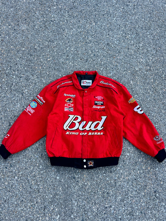 NASCAR Dale Earnhardt Jr Budweiser Racing Jacket (L)