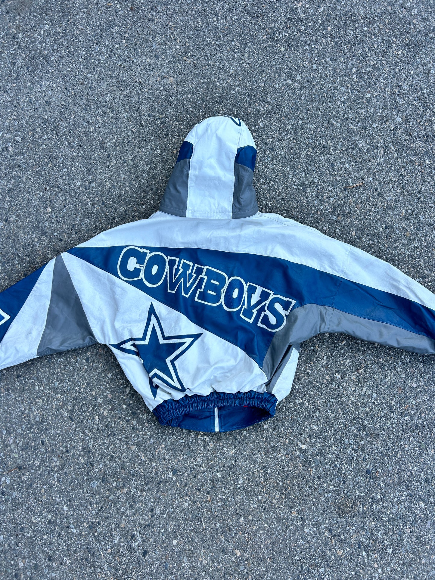 Vintage Dallas Cowboys Cinched Leather Jacket (M/L)