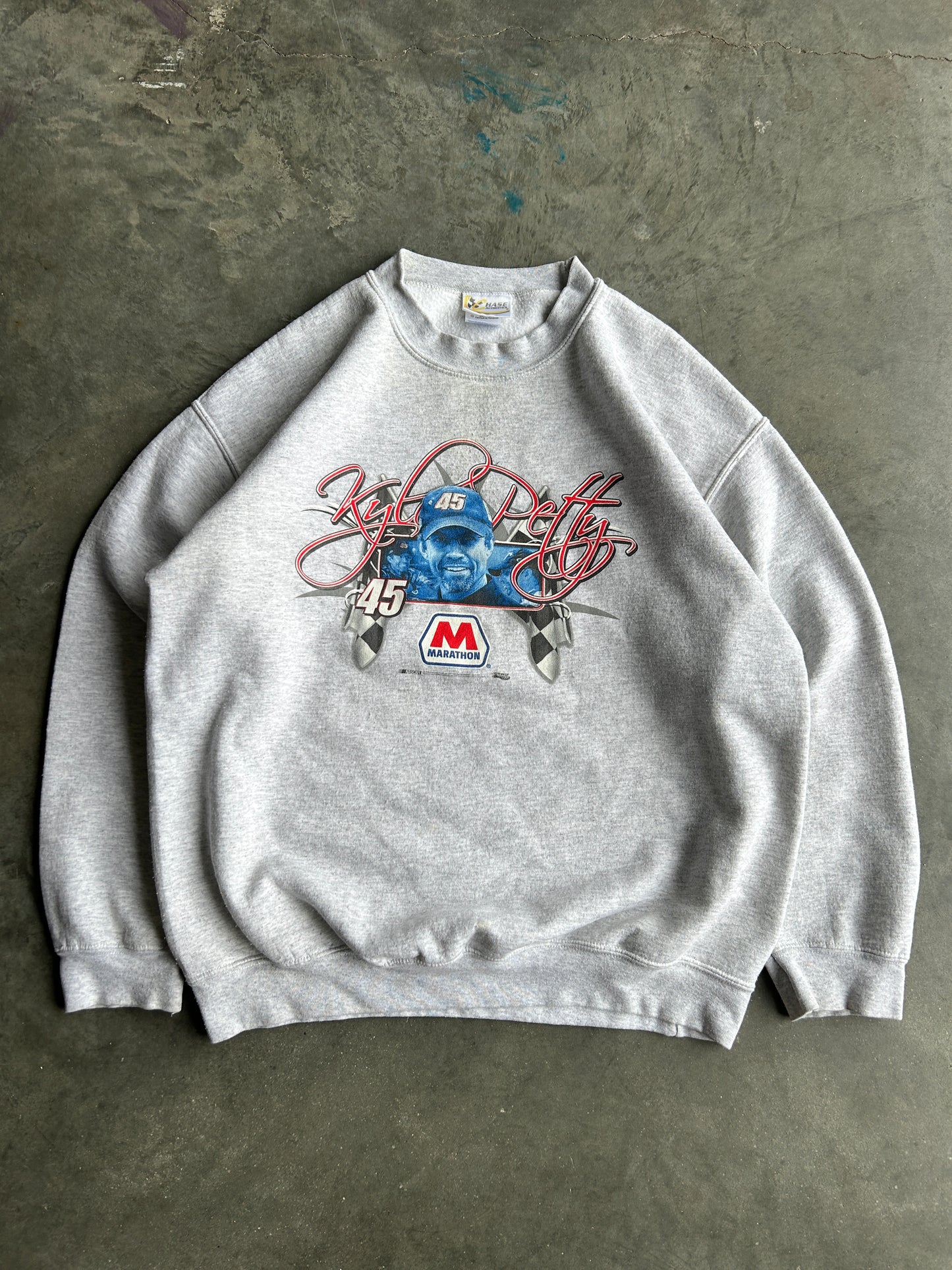 Vintage NASCAR Kyle Perry Grey Crew (L)