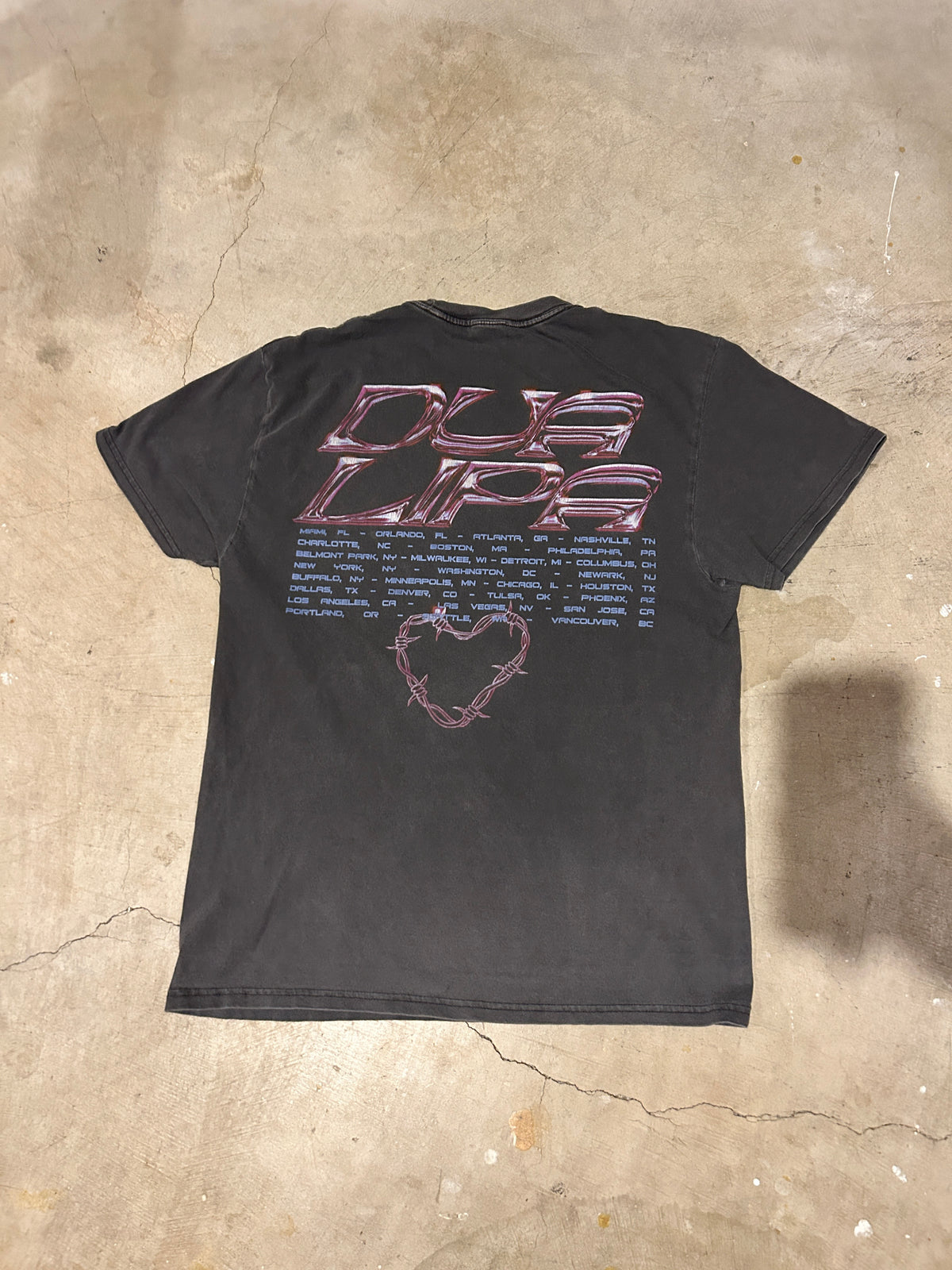 Y2K Style Dua Lipa Tour Tee (M)