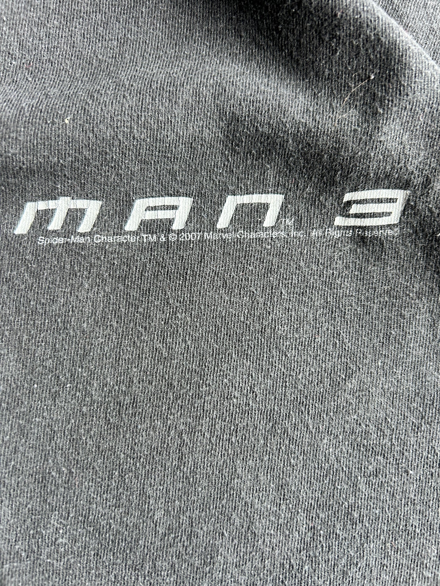 Vintage 2007 Spiderman 3 Spellout Tee (XL)