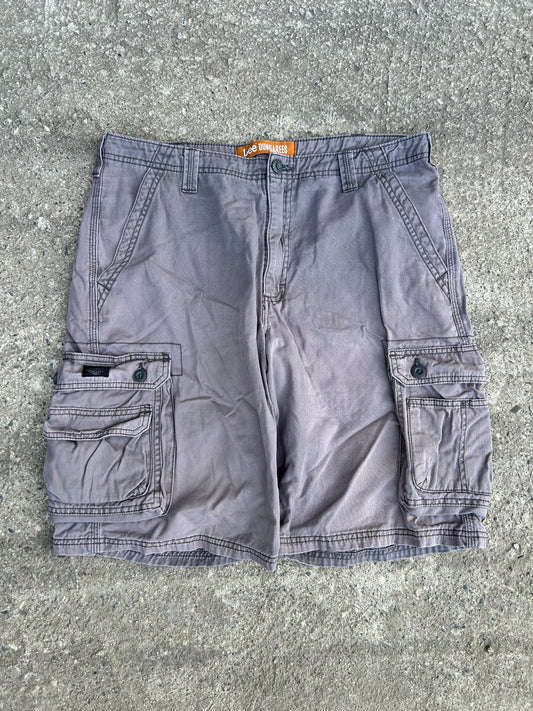 Beige Lee Dungarees Shorts (34W)