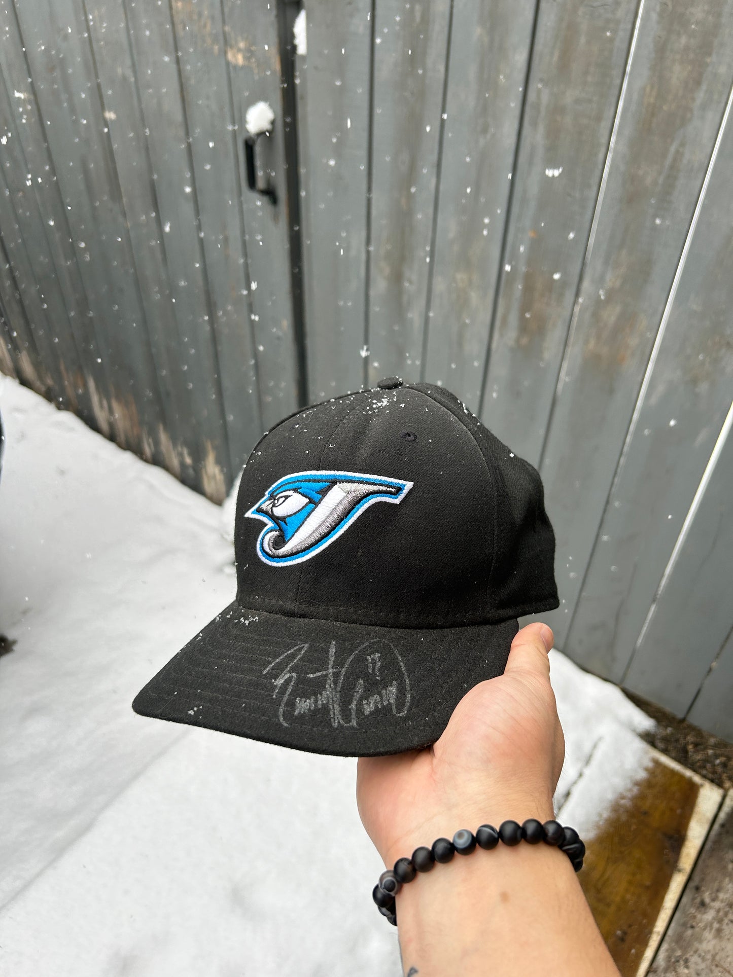 Signed Old School Logo Toronto Blue Jays Fitted (7”3/8)