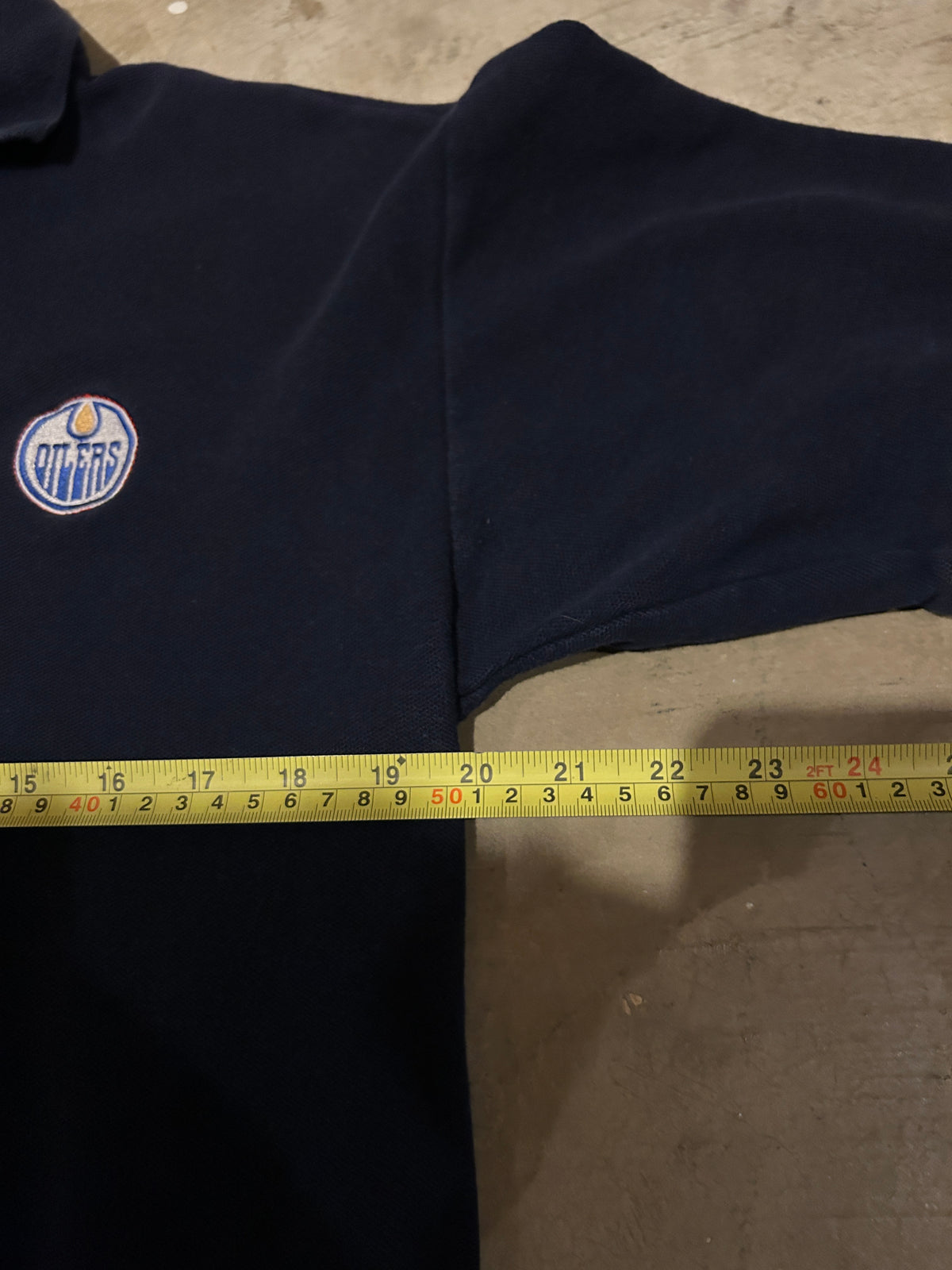Vintage Edmonton Oilers Bulletin Athletic Polo Shirt (L)
