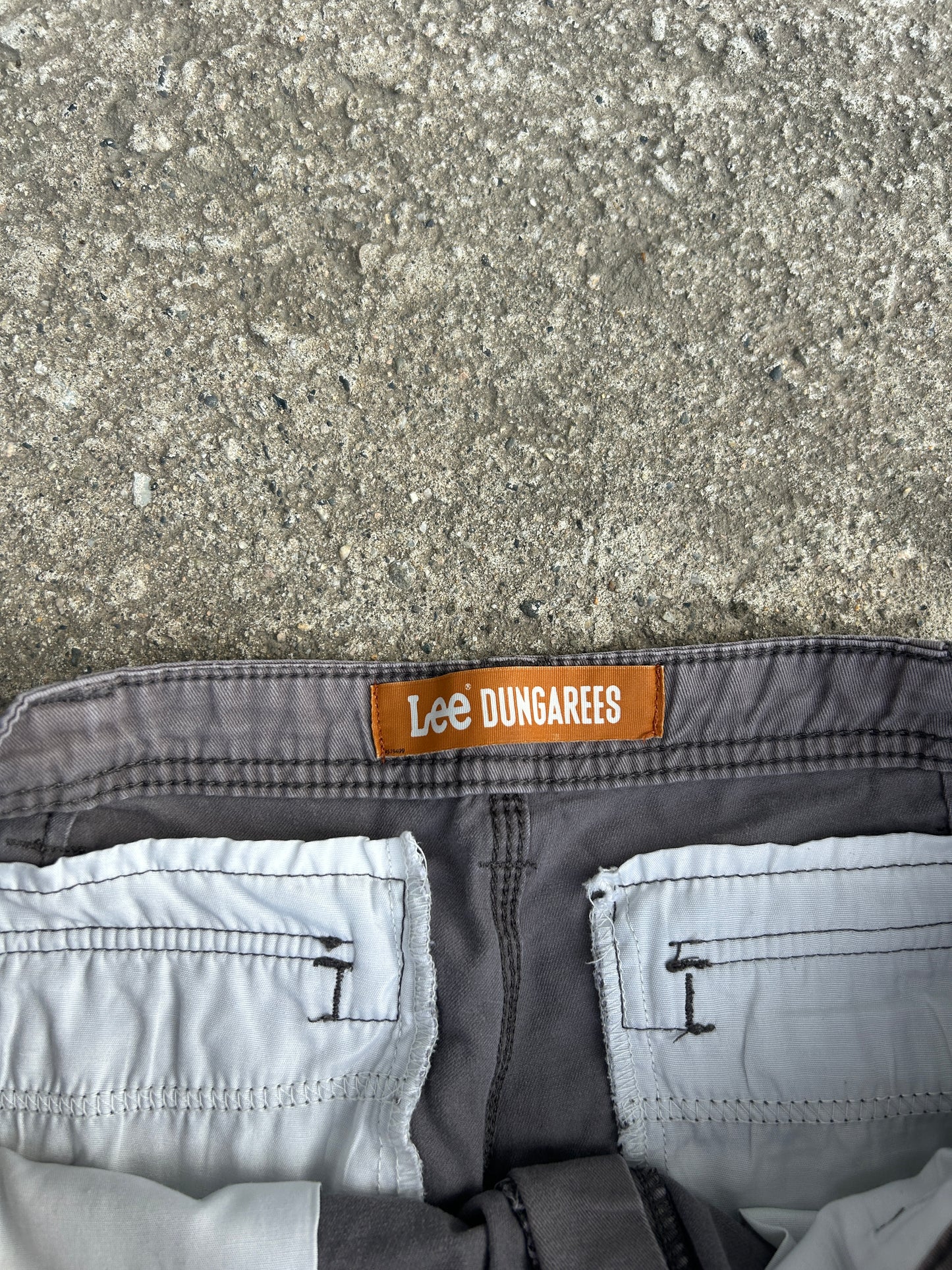 Beige Lee Dungarees Shorts (34W)