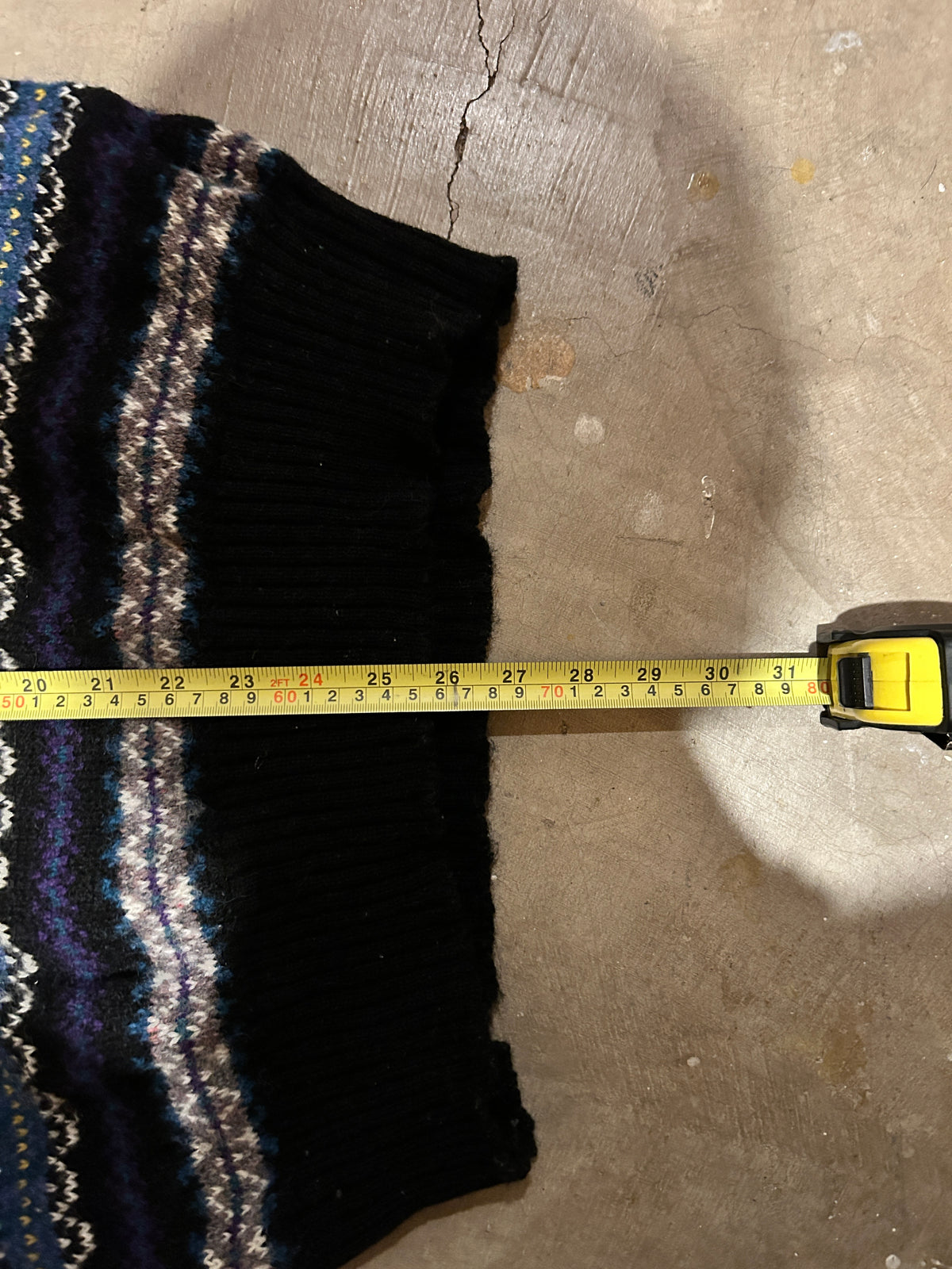Vintage Kilkenny Patterned Knit Sweater (M)