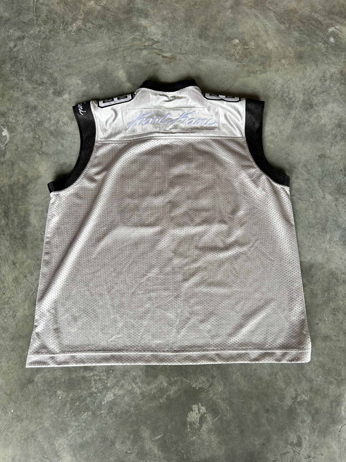 Y2K Karl Kani Grey Basketball Jersey (XL)
