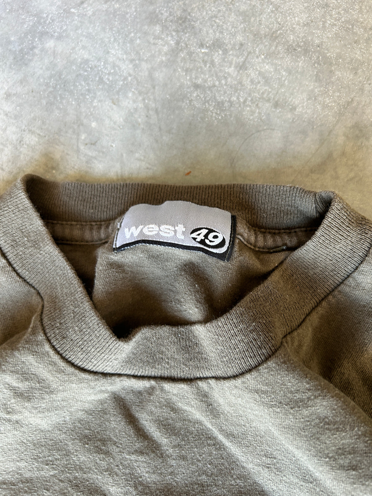 Y2K West49 Olive Green Tee (M)