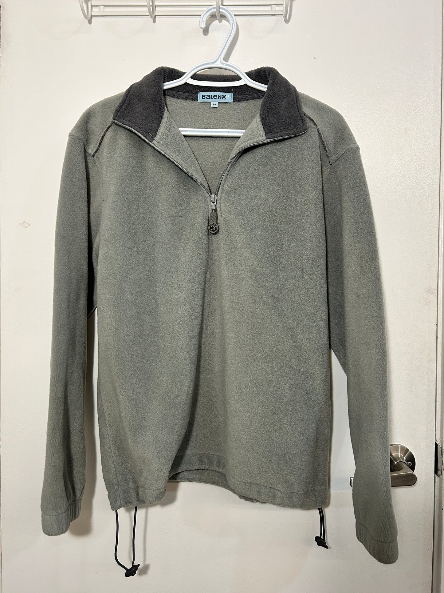 Grey Baleno Quarter Zip Fleece Sweater (M)