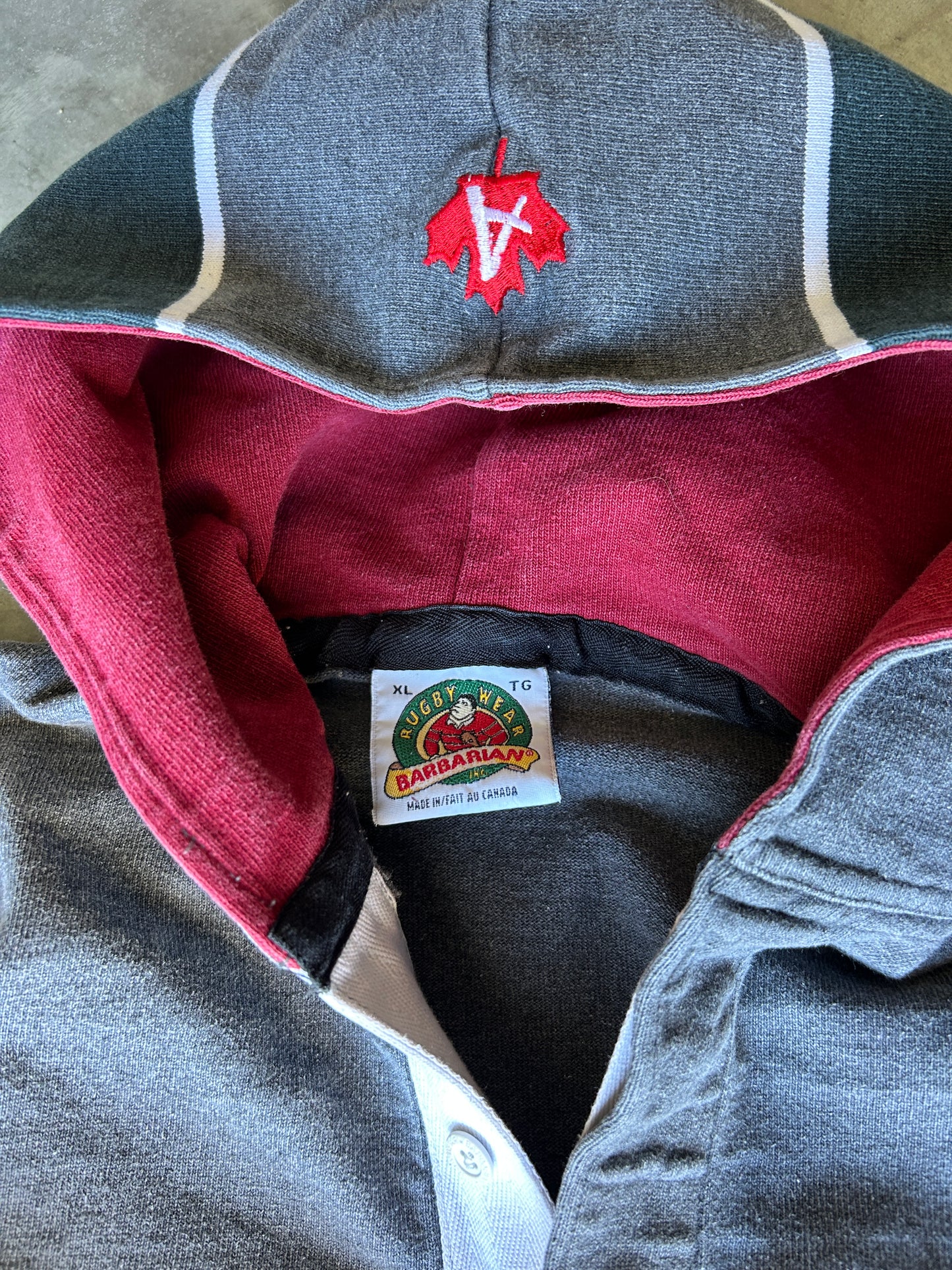 Vintage Barbarian Rugby Hoodie (XL)