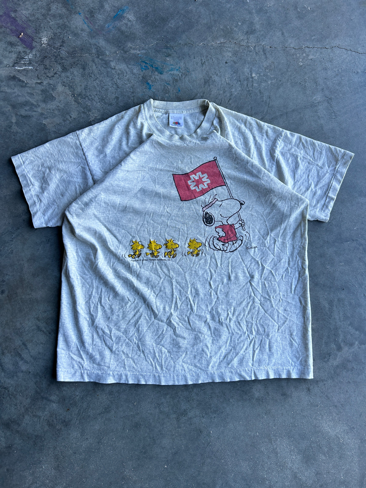 Vintage Snoopy and Woodstock Team Tee (XL)