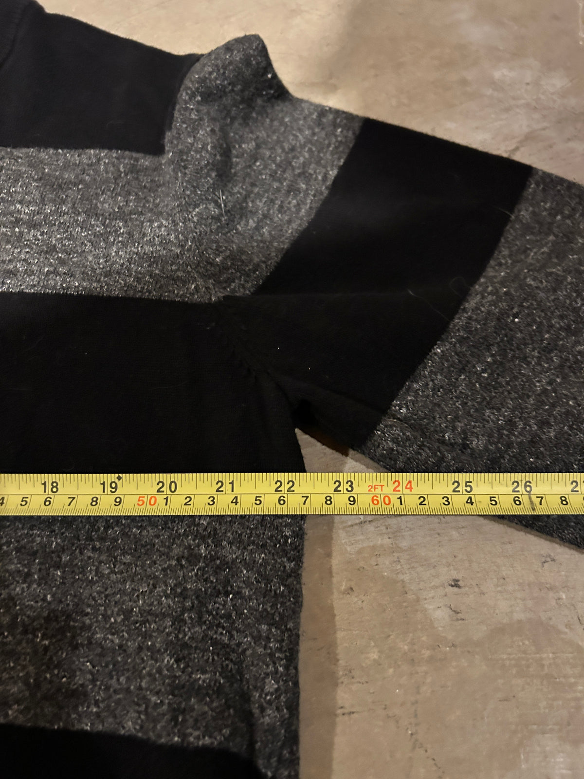 Black and Grey Striped Nautica Sweater (XL)