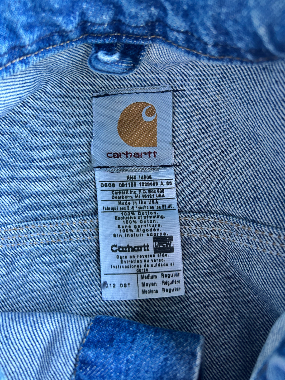 Vintage Carhartt J12 DST Denim Jacket (M)