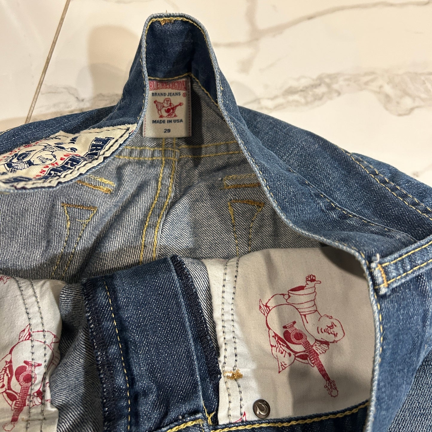 Vintage Dark Wash True Religion Jeans (29x30)