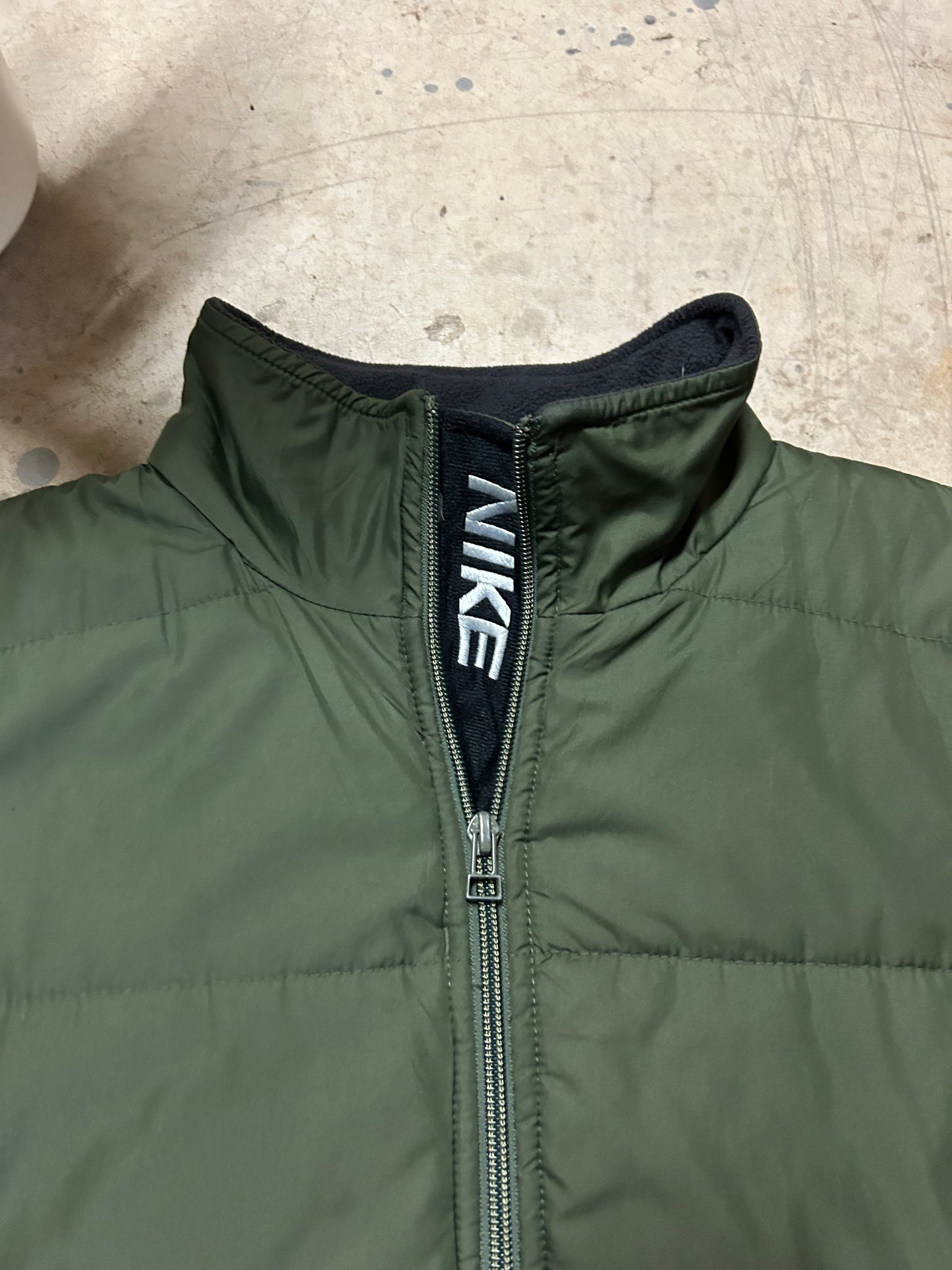 Vintage Green Nike Insulated Cinch Jacket (M)