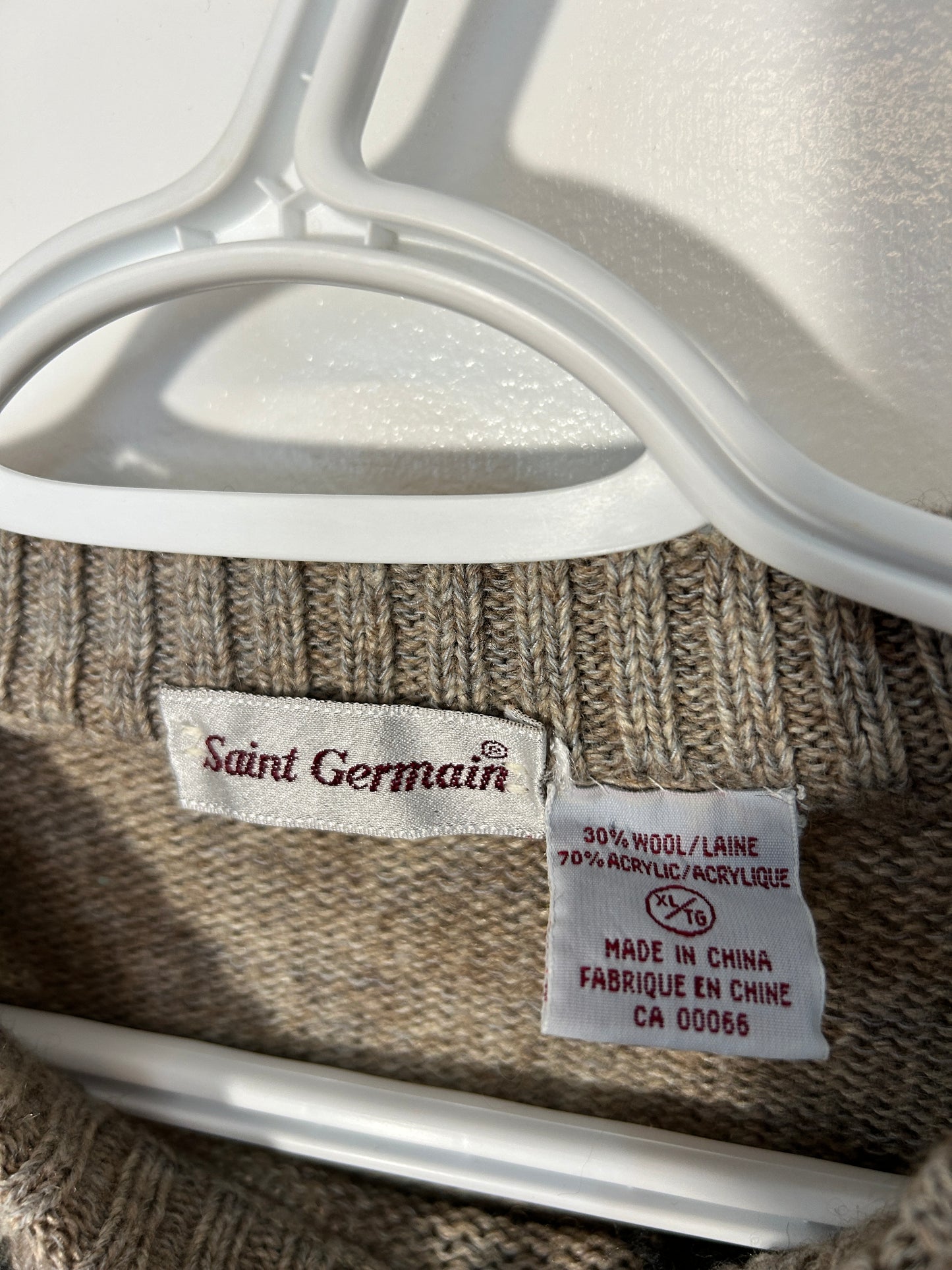 Saint Germain Wool Blend Sweater (XL fits M)