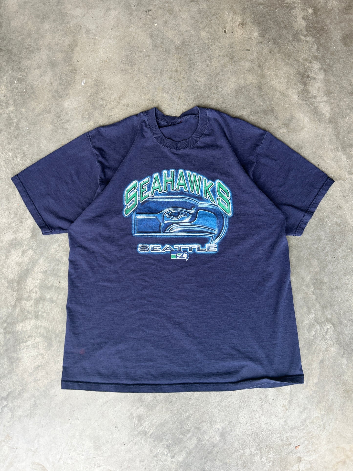 Seattle Seahawks Throwback Logo Heavyweight Tee (XL)