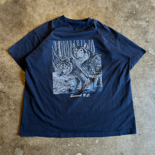 Vintage Winter Wolf Graphic Tee (XL)