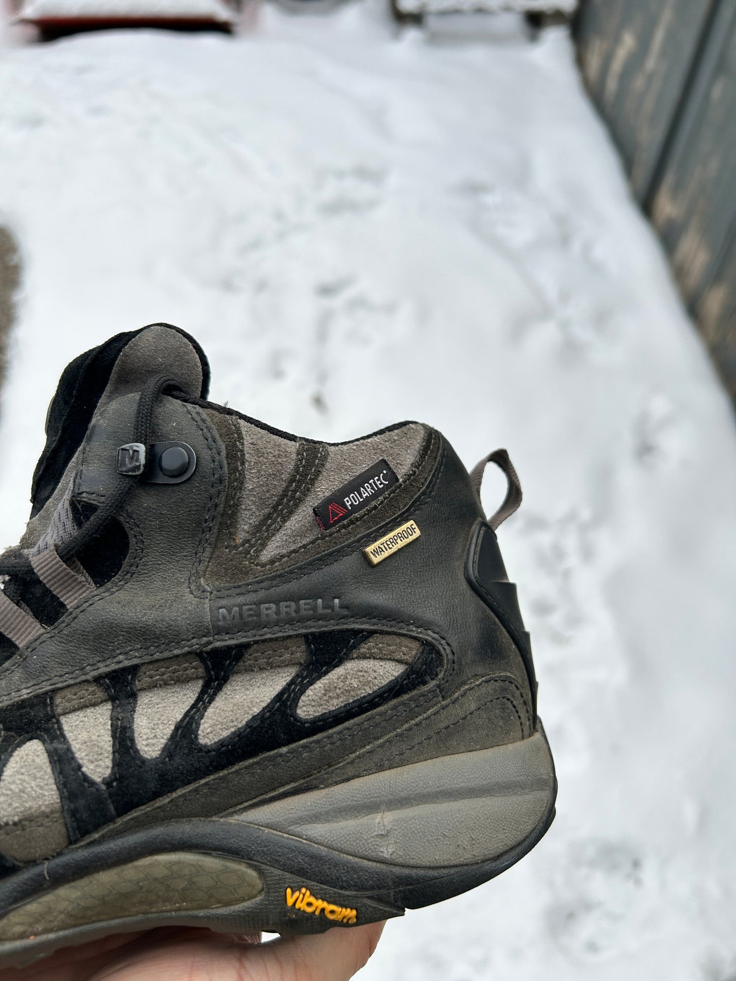 Vintage Merrel Polartec Hiking Boots (9M)