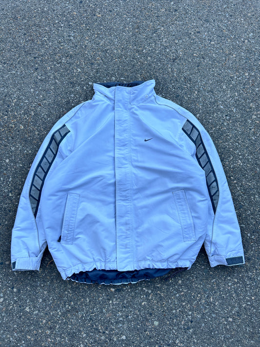 Y2K Nike Cinch White Ski Jacket (L)