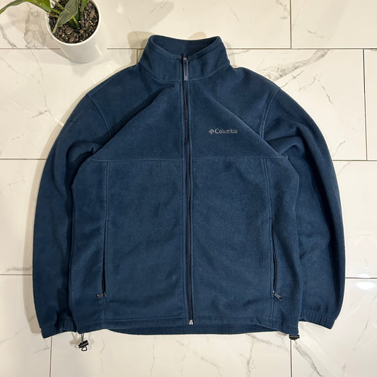 Navy Blue Columbia Zip Fleece (L)