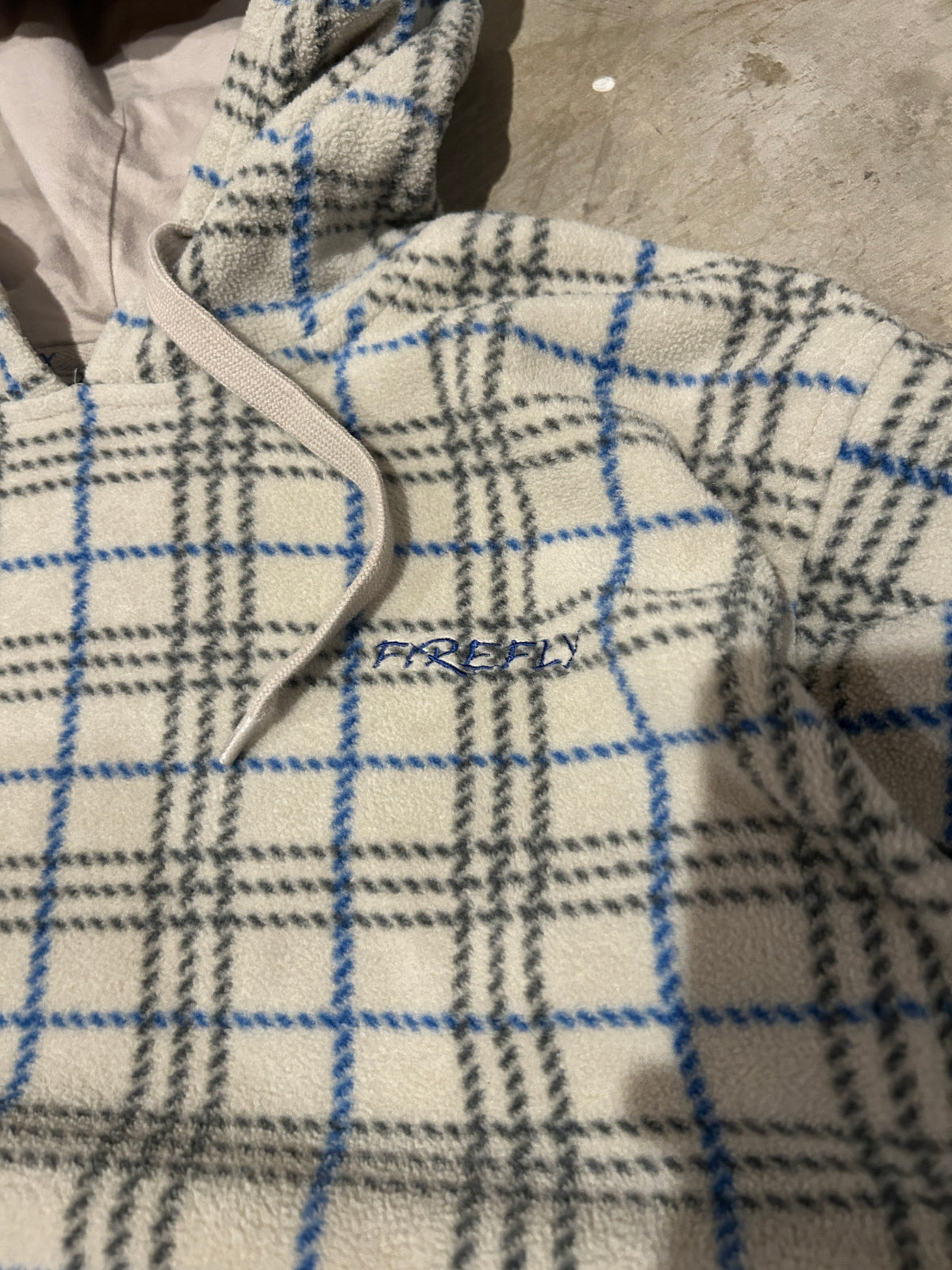 Y2K Firefly Plaid Fleece Hoodie (L)