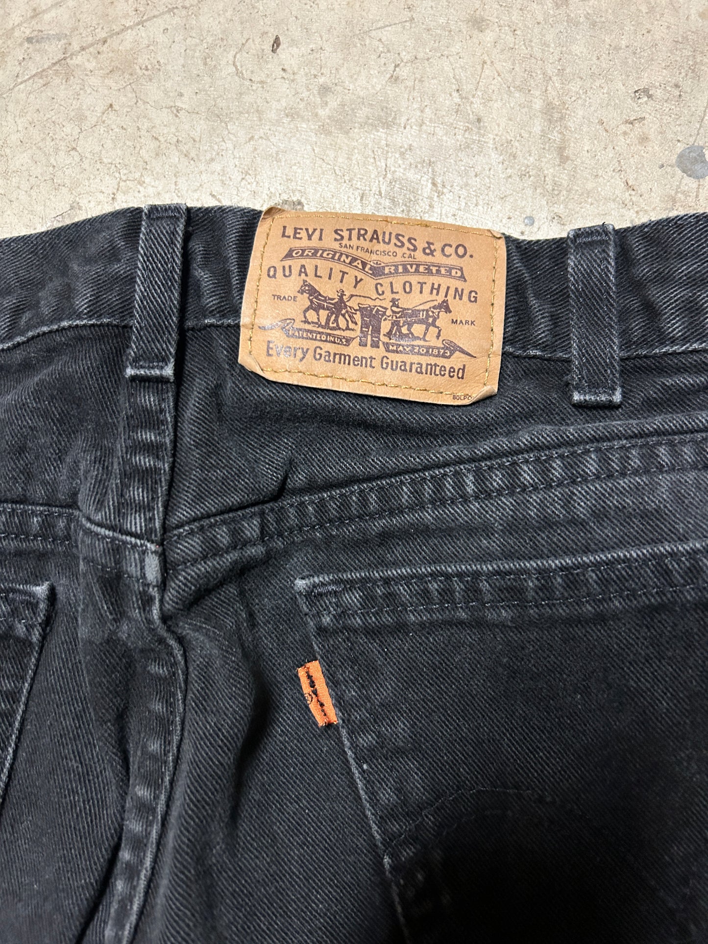 Vintage Levi’s Orange Tab Black Jeans (36x34)