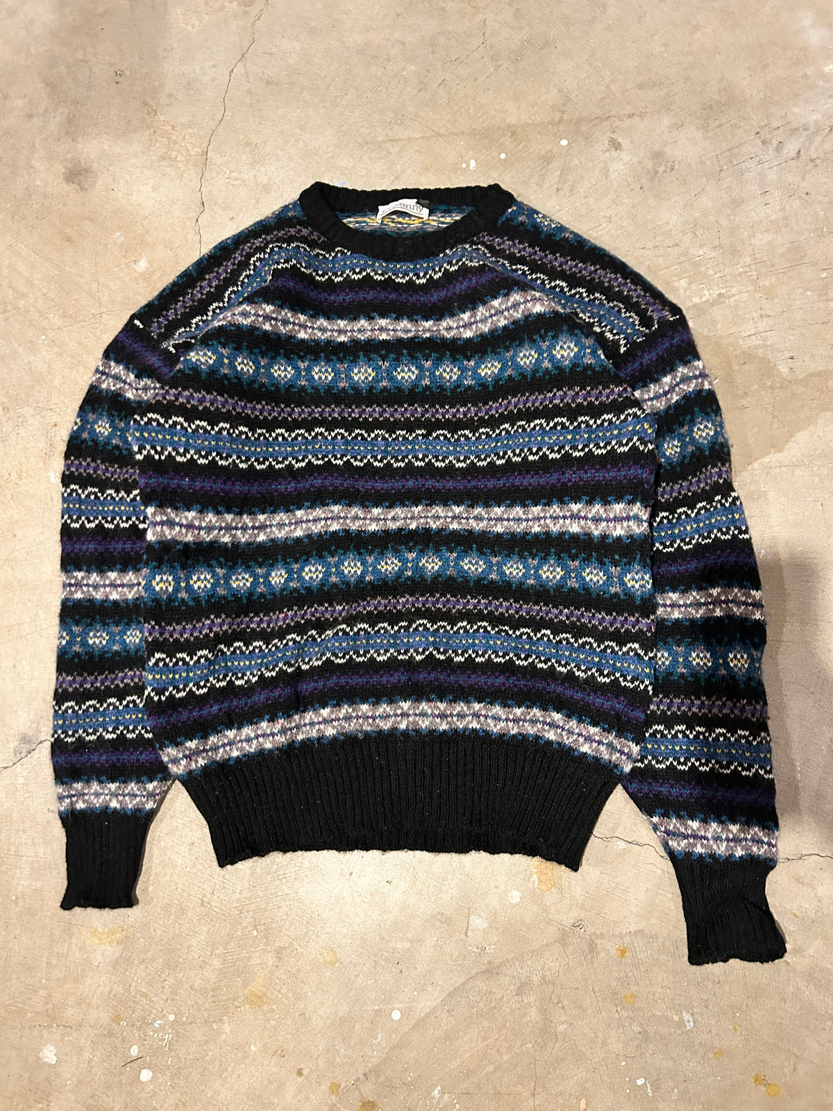 Vintage Kilkenny Patterned Knit Sweater (M)