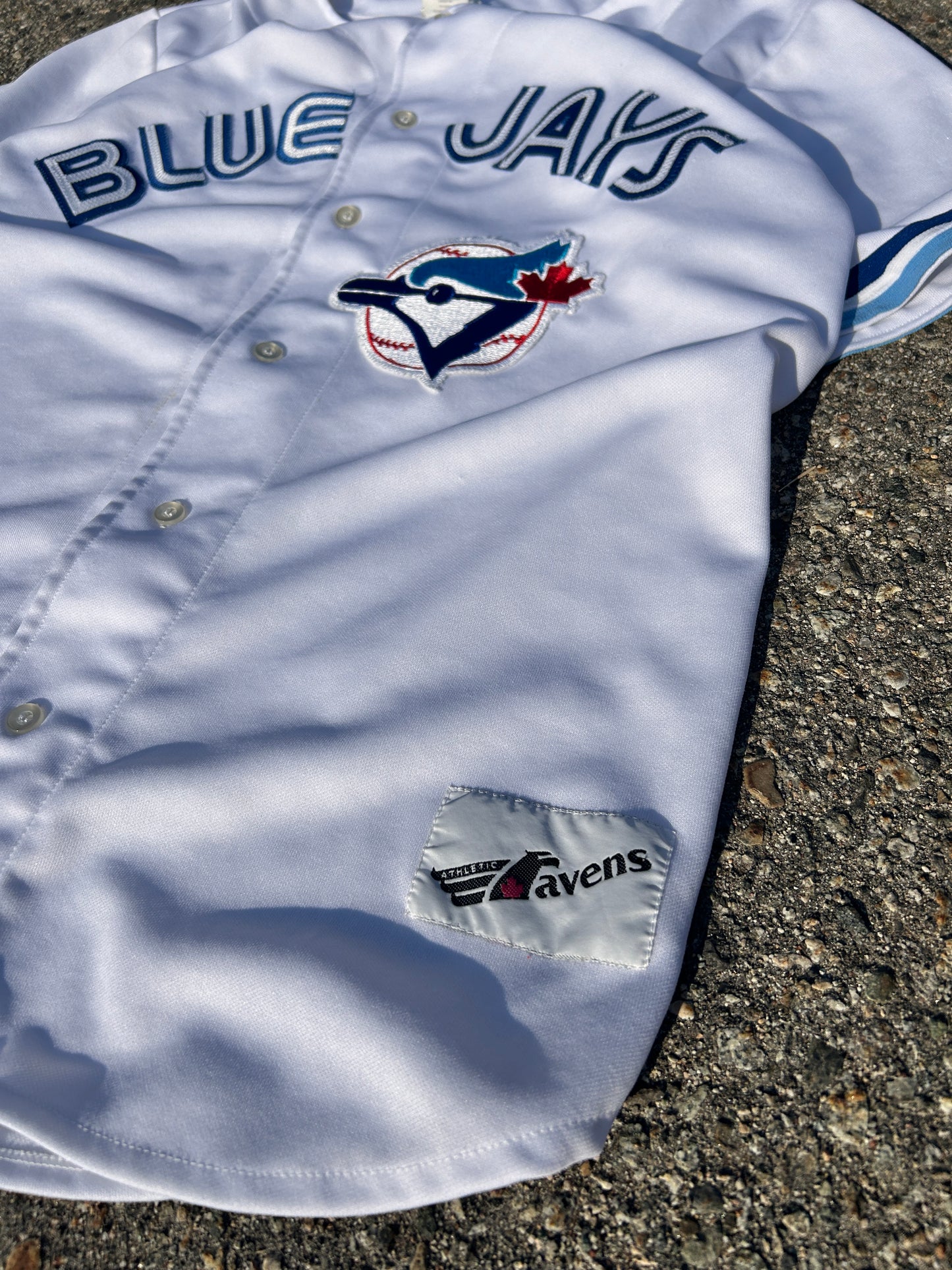 Vintage Ravens Athletic Blank Blue Jays Jersey (XL)