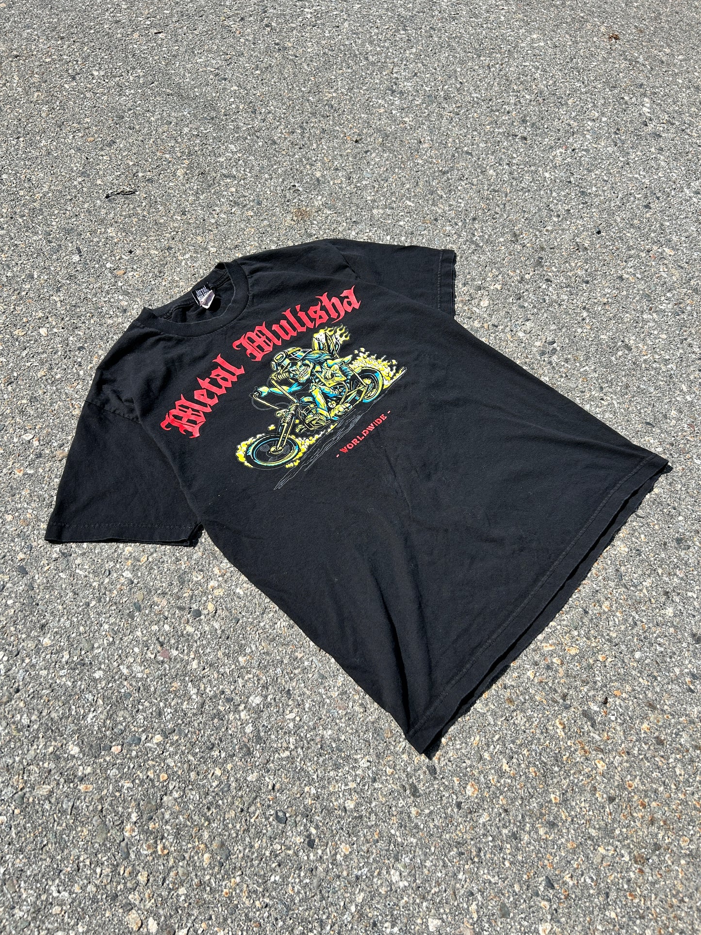 Y2K Metal Mulisha Biker Tee (L)