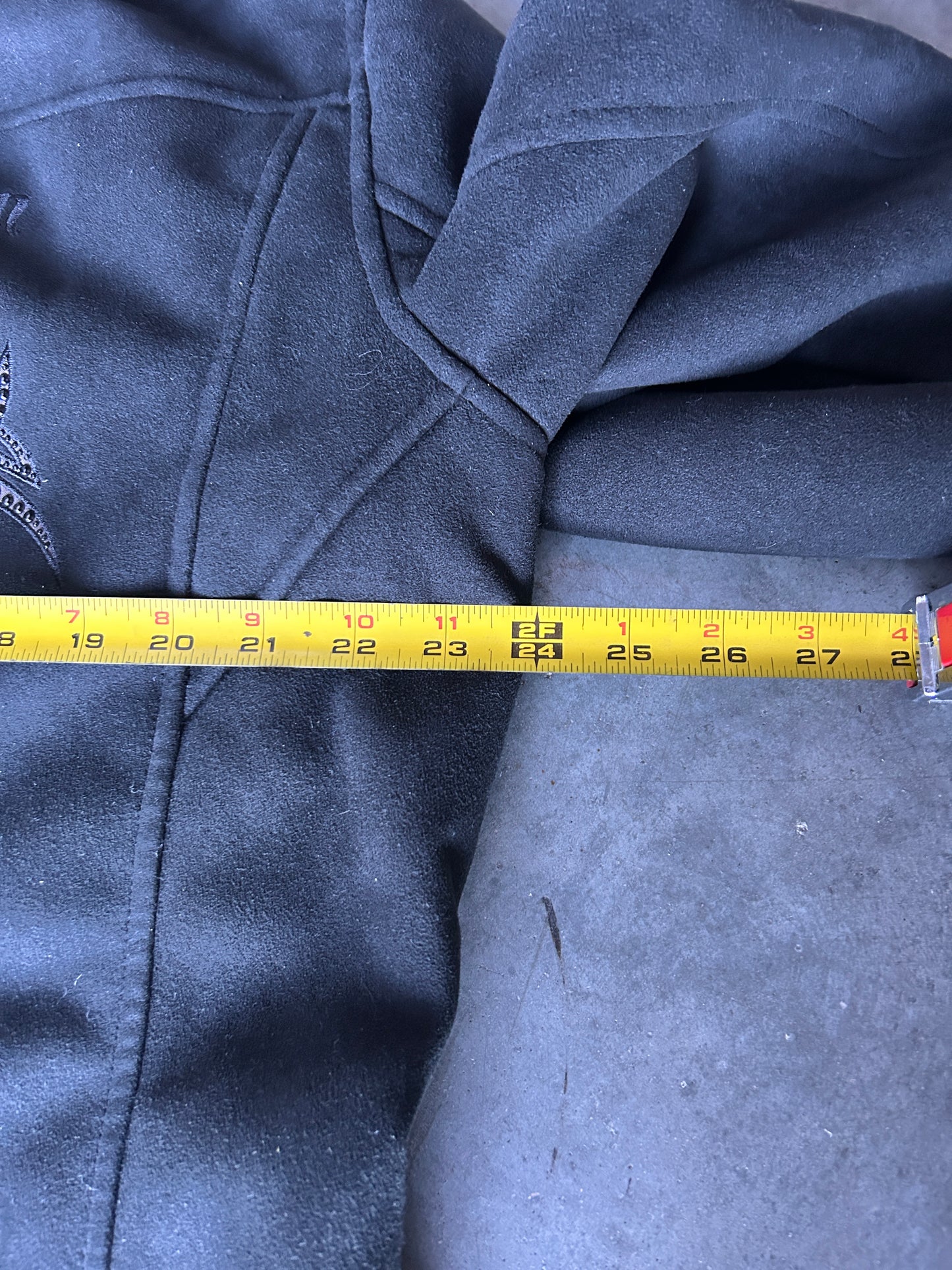 Y2K Suede Fur Lined Harley Zip Hoodie (XL)